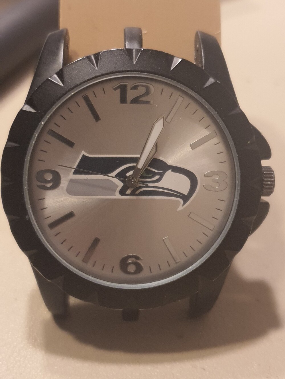 10/$20 Game Time Seattle Seahawks Black/Silver Men's Watch Head (No Band)